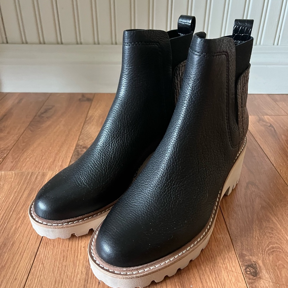 Dolce Vita Black Ankle Boots